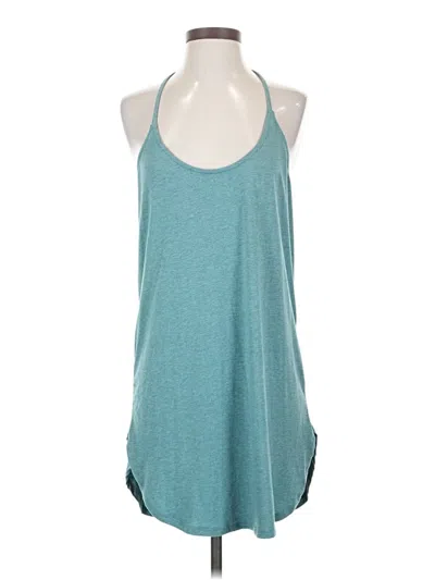 Pre-owned Lulus Tank Top Teal Halter Neckline Tops