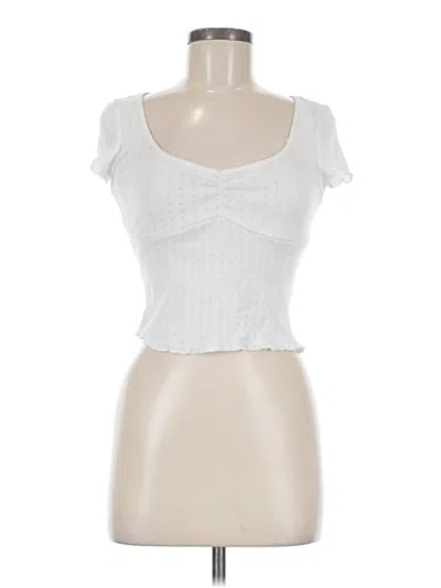 Pre-owned Lulus Tank Top White Sweetheart Neckline Tops