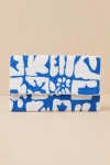 Lulus Teofila Blue Abstract Beaded Clutch