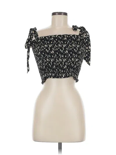 Pre-owned Lulus Tube Top Black Strapless Neckline Tops