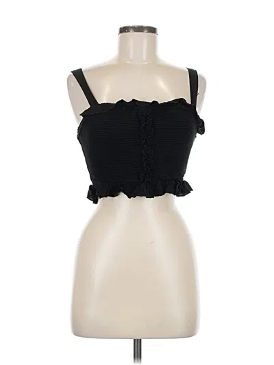 Pre-owned Lulus Tube Top Black Strapless Neckline Tops