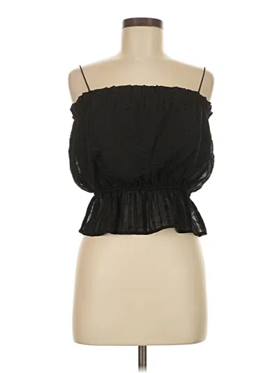 Pre-owned Lulus Tube Top Black Strapless Neckline Tops