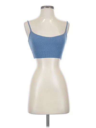 Pre-owned Lulus Tube Top Blue Strapless Neckline Tops
