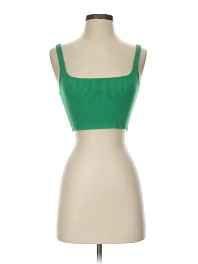 Pre-owned Lulus Tube Top Green Strapless Neckline Tops