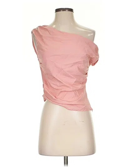 Pre-owned Lulus Tube Top Pink One Shoulder Neckline Tops