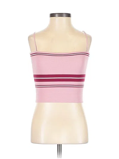 Pre-owned Lulus Tube Top Pink Strapless Neckline Tops