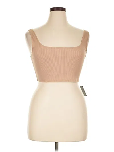Lulus Tube Top Tan Square Neckline Tops