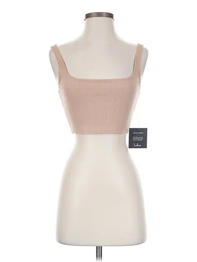 Pre-owned Lulus Tube Top Tan Square Neckline Tops