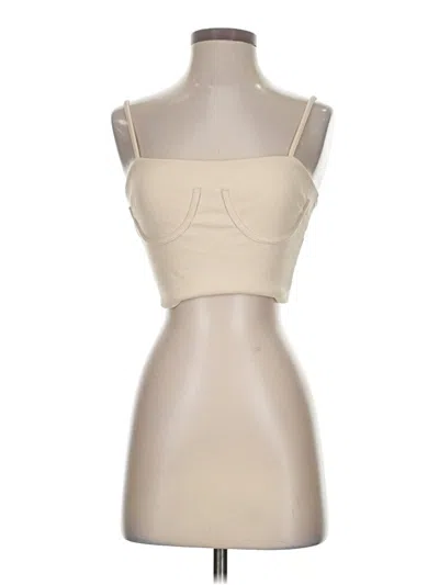 Pre-owned Lulus Tube Top Tan Strapless Neckline Tops