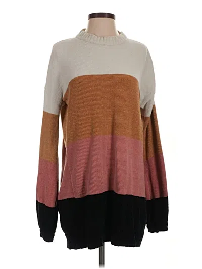 Pre-owned Lulus Turtleneck Sweater In Brown