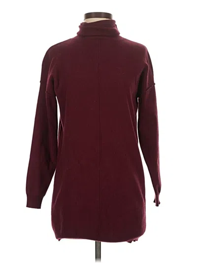 Pre-owned Lulus Turtleneck Sweater In Burgundy