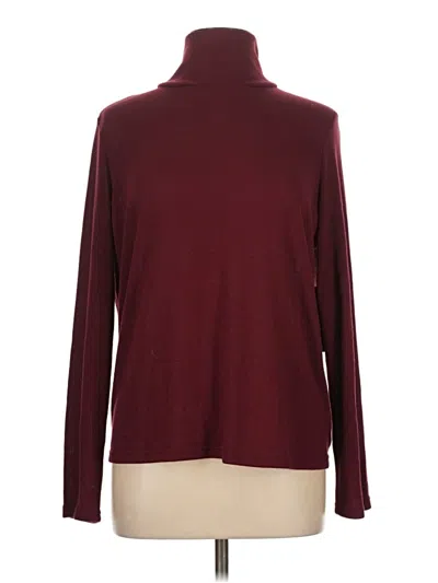 Pre-owned Lulus Turtleneck Sweater In Burgundy
