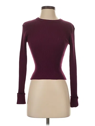 Pre-owned Lulus Turtleneck Sweater In Burgundy