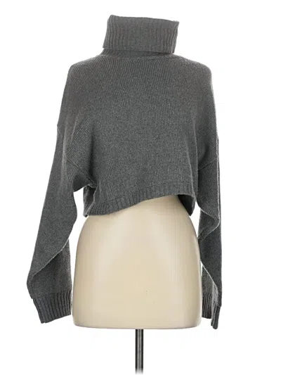 Pre-owned Lulus Turtleneck Sweater In Gray