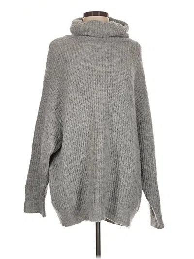 Pre-owned Lulus Turtleneck Sweater In Gray