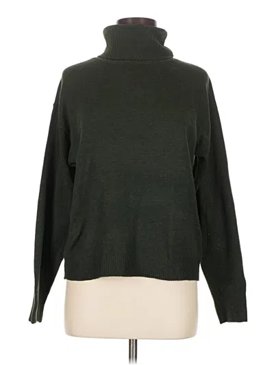 Pre-owned Lulus Turtleneck Sweater In Green
