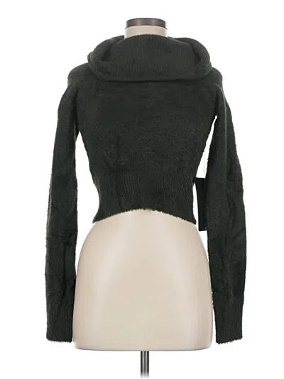 Pre-owned Lulus Turtleneck Sweater In Green