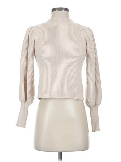 Pre-owned Lulus Turtleneck Sweater In Ivory