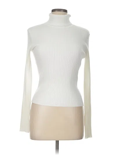 Pre-owned Lulus Turtleneck Sweater In Ivory