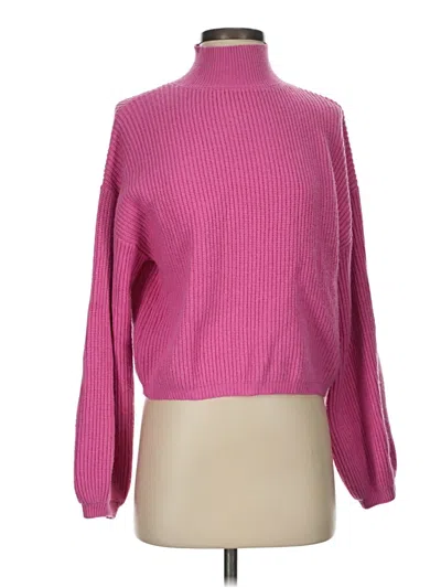 Pre-owned Lulus Turtleneck Sweater In Pink