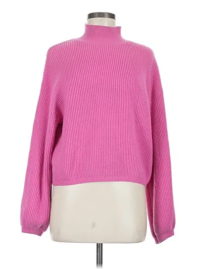 Pre-owned Lulus Turtleneck Sweater In Pink