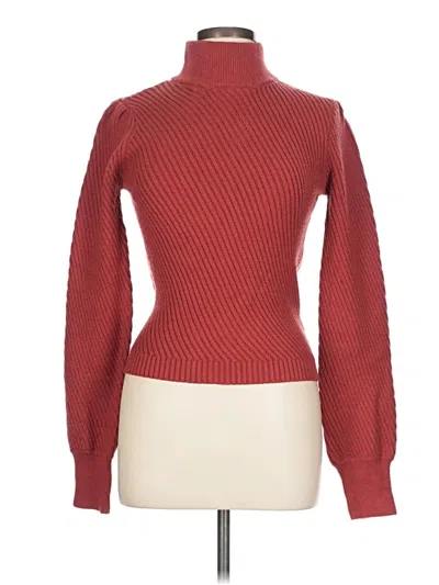 Pre-owned Lulus Turtleneck Sweater In Red