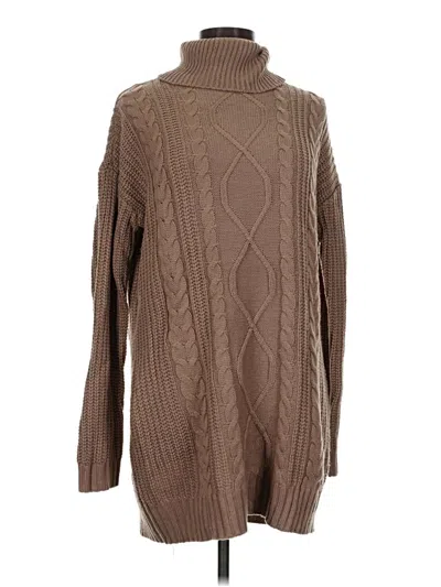 Pre-owned Lulus Turtleneck Sweater In Tan
