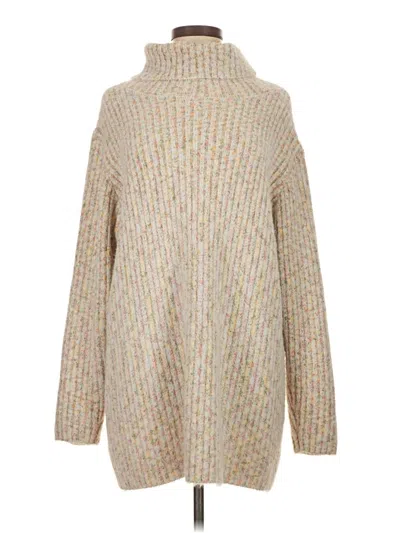 Pre-owned Lulus Turtleneck Sweater In Tan