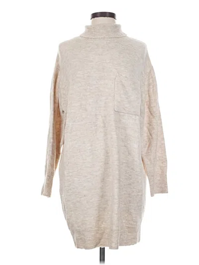 Pre-owned Lulus Turtleneck Sweater In Tan