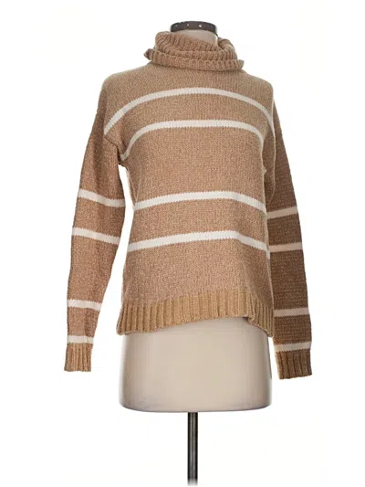 Pre-owned Lulus Turtleneck Sweater In Tan