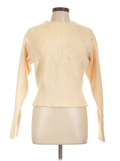 Pre-owned Lulus Turtleneck Sweater In White