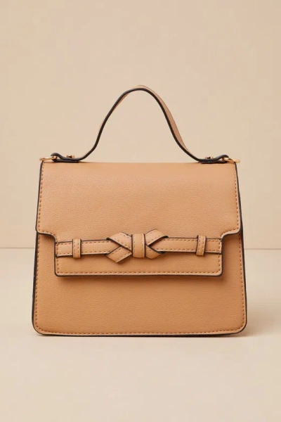 Lulus Unbelievably Cute Light Brown Crossbody Bag