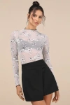 Lulus Undeniable Favorite Black High-rise Faux-wrap Skort In Black