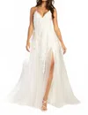 Lulus Vow To Cherish Embroidered Lace-up Tulle Maxi Dress In White In White