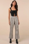 Lulus Wildly Captivating Grey Snake Print Vegan Leather Pants In Grey