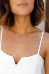 Lulus Wishing On A Star Sterling Silver Drop Necklace In Sterling Silver