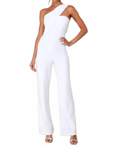 Lulus Women's Devoted To Fun Jumpsuit In Ivory In White