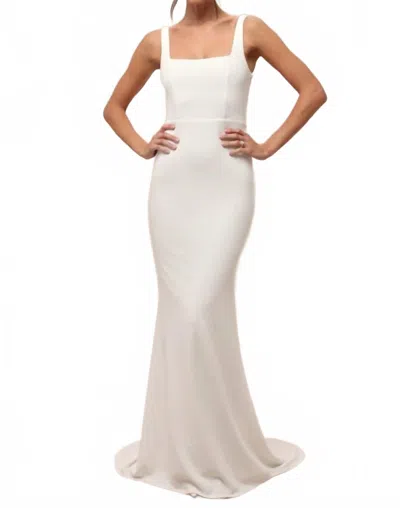 Lulus Women's Regal Classic Twist-back Maxi Dress In White