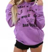 Lulusimonstudio What A Year This Week Has Been Raglan Hoodie In Purple In Purple