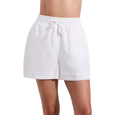 Luma Gottex Amalfi Lace Drawstring Short Cover-up In White