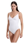 Luma Gottex Emanuelle Textured Underwire One Piece In White