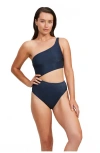 Luma Gottex High End One Shoulder Cut Out One Piece