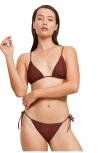 Luma Gottex High End Triangle Bikini Top In Brown