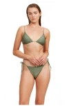 Luma Gottex High End Triangle Bikini Top In Green