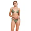 Luma Gottex High End Triangle Bikini Top In Green