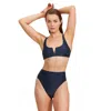 Luma Gottex High End V Wire Bikini Top In Blue