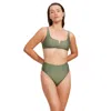 Luma Gottex High End V Wire Bikini Top In Green