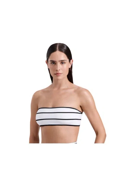 Luma Gottex Jackie Bandeau Bikini Top In White