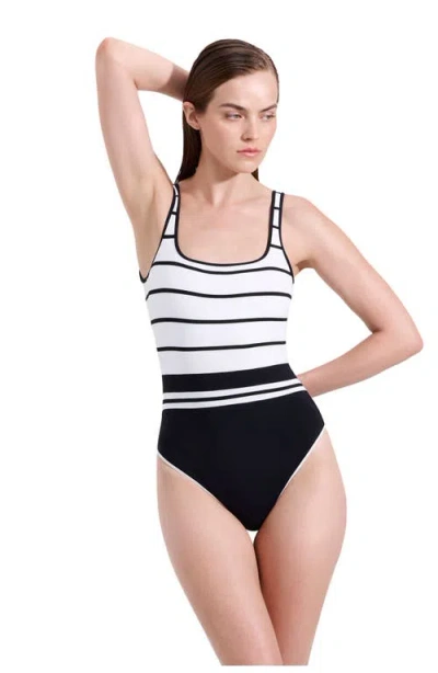 Luma Gottex Jackie Square Neck One Piece In Black