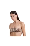 Luma Gottex Jasper Bandeau Bikini Top In Brown